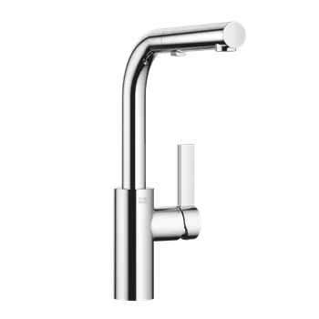 Vodovodní baterie Dornbracht Elio - Dřezová baterie stojánková s vytahovací sprchou, chrom 33871790-00