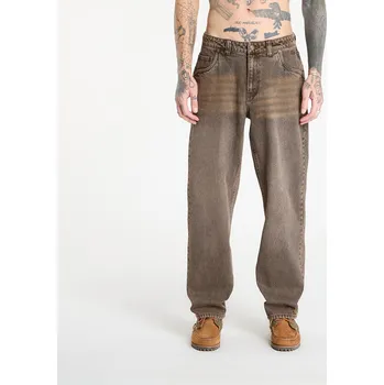 Pánské kalhoty Kalhoty DIME Relaxed Denim Pants Sandblasted Brown 32