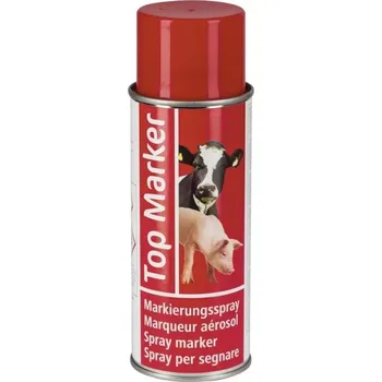 Barva ve spreji Sprej značkovací TopMarker 200 ml Barva: Červená