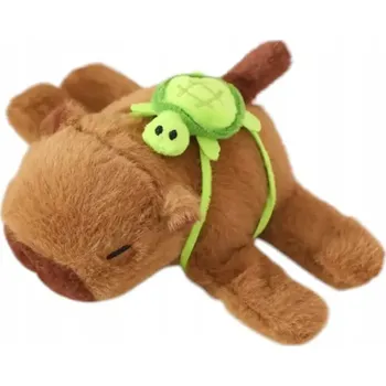 plyšák Leventi Plyšová kapybara s batohem na zádech - náramek 16 cm