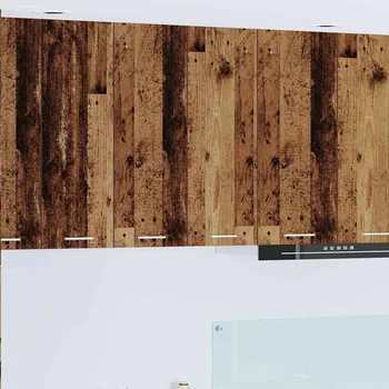 Policová skříň Závěsná skříňka s úložištěm Riga Staré dřevo 60 x 31 x 80 cm