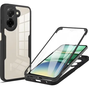 Pouzdro na mobilní telefon Techsuit ColorVerse 360 Series + Ochranná fólie Xiaomi Redmi A5 4G Černá