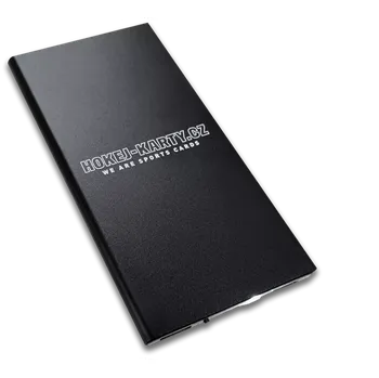 Powerbanka Powerbanka se solárním panelem HOKEJ-KARTY - černá