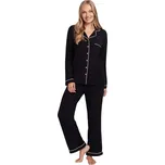 Dámské propínací pyžamo s dlouhým rukávem Dorina Charli tmavě modré velikost XL