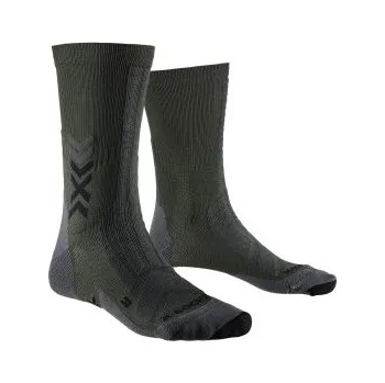 Pánské ponožky X-Bionic Hike Discover Crew dark sage/black 42 - 44 ponožky