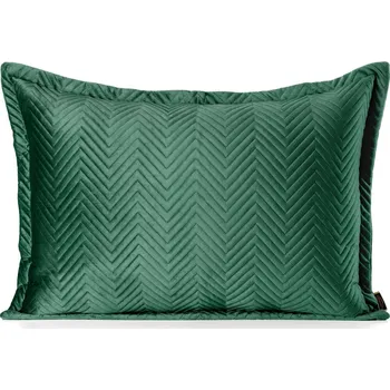 Povlečení Dekorační povlak na polštář SOFIA 70x50cm v tmavě zelené barvě