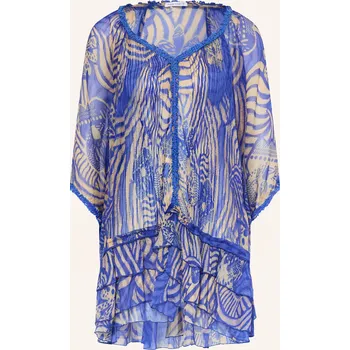 Dámské šaty Poupette St Barth Dámské Plážové Šaty Nava Z Hedvábí S 3/4...