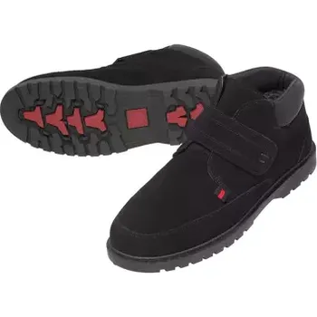 Pánská zimní obuv Atlas For Men Kotníkové boty ze štípané semišové kůže zateplené umělým beránkem, Černá, Velikost 41 V0240