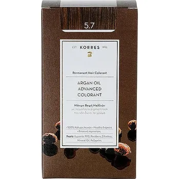 Barva na vlasy KORRES Argan Oil Advanced Colorant 5.7 Chocolate