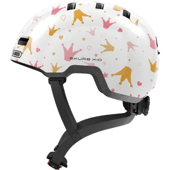 Cyklistická přilba Skurb Kid white crowns - Skurb Kid white crowns M