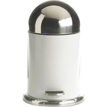 Odpadkový koš Odpadkový koš s pedálem 20 cm, bílý - Galzone (Pedálový odpadkový koš 20 cm, bílý - Galzone)