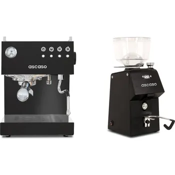 Kávovar Ascaso Steel DUO, Black + Ascaso H64, black