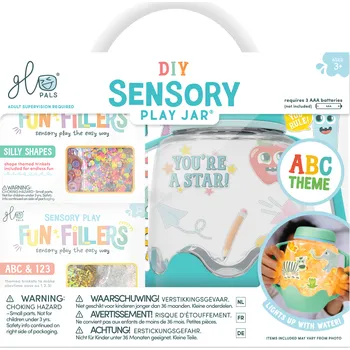 Dřevěná hračka Sada pro výrobu smyslové láhve s příslušenstvím ABC