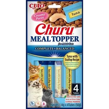 Krmivo pro kočku Churu Cat Meal Topper Tuna with Scallop 4x14g