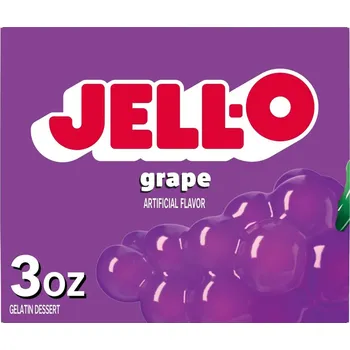 Jell-O instantní želatina s hroznovou příchutí 85 g