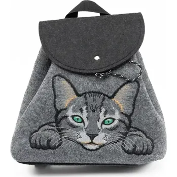 Dámská vesta Batůžek Eko filc kočka