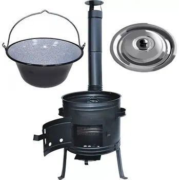 kotlíky Kotlíkový set Párty 39 cm s poklicí nerez (gulášová souprava pro zahradní párty)