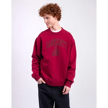 Dámská mikina Carhartt WIP Faded Pond Corps Sweatshirt Marsala heavy stone wash XS