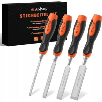 Dláto AojSup Sada profesionálních dlát na dřevo 4 ks (6, 12, 19, 25 mm)