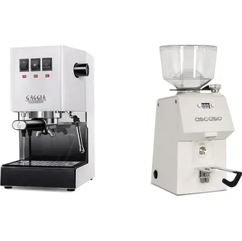Kávovar Gaggia Classic E24 BC, white + Ascaso H64, white