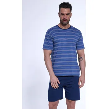 Pánská noční košile CORNETTE Pyžamo pánské 338/49 KR Barva: 338/49, Velikost: XXL