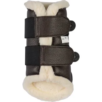 Ochrana nohy a ocasu Kamaše pro koně HKM Comfort Premium Fur II Hnědá L