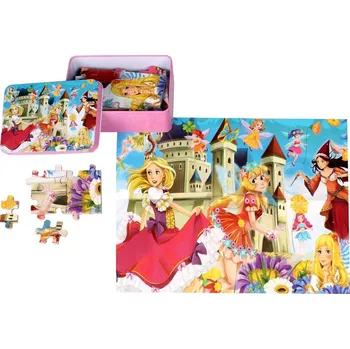Puzzle Merco Puzzle Princezna 100 dílků, multipack 2 balení