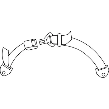 Příslušenství ke karavanu Set dvoubodového bezpečnostního pásu varianta bez navíječe