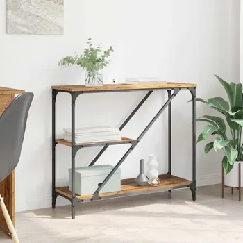 Konferenční stolek Konzolový stolek Staré dřevo 88,5 x 30 x 75 cm kompozitní dřevo