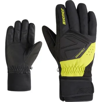 Pánské lyžařské rukavice ZIENER-Gatis-Z AS-111007-262-Electric grass Černá 9,5