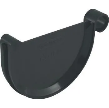 okap Čelo okapového žlabu RG 75 mm, antracit, plast, Marley 805528