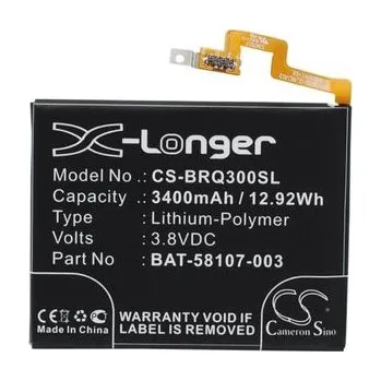Baterie pro mobilní telefon Baterie pro Blackberry Passport, 3400 mAh, Cameron Sino CS-BRQ300SL