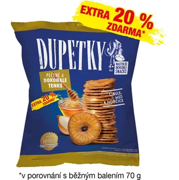 Dupetky Hořčice med 70g+20% zdarma (Kartonové balení : 21 ks)