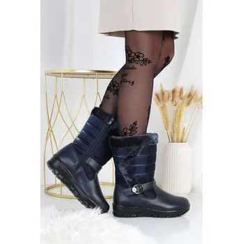 Dámské válenky Prety Modré sněhule na klínku 7552-6D.BL Velikost: 40