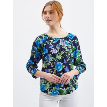 Dámská halenka Orsay Tmavě modrá dámská květovaná halenka - Dámské Orsay Other 2401201