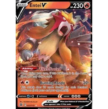 Karetní hra Pokémon BRS 022/172 Entei V - Brilliant Stars