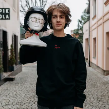 Dámská mikina Mikina Vagus Kančí 2.0 - Černá/Červená Velikost: S