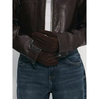 Rukavice Kožené rukavice - S - House - hnědý - 114HF-88X