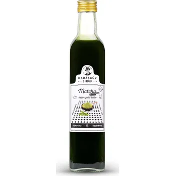 Sirup Karáskův sirup Sirup matcha s třtinovým cukrem 500 ml