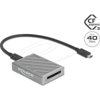 Příslušenství pro datový nosič Delock Čtečka karet USB Type-C™ 40 Gbps pro paměťové karty CFexpress typu B 91021