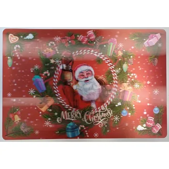 prostírání Prostírání na stůl 42 x 28 cm, holografické - VÁNOČNÍ