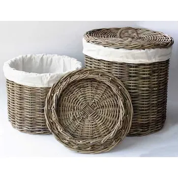 Koš na prádlo Koš LAUNDRY - rustikální ratan velký | RYCHLÉ DODÁNÍ