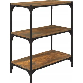 Knihovna Regál VidaXL 60 cm x 70,5 cm x 33 cm v odstínech hnědé