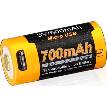 Dobíjecí USB baterie Fenix RCR123A / 16340 High Current (Li-ion)