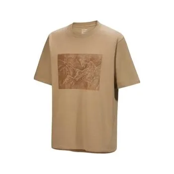 Arcteryx Kragg Cotton Lithographica SS Men Canvas hnědá XL
