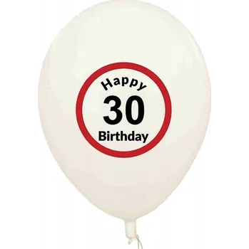 Balónek Balónky balónky Kemiś Happy 30 Birthday bílé pastelové 5 ks