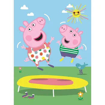 Dětské zboží TREFL Puzzle Prasátko Peppa: Na trampolíně 20 dílků