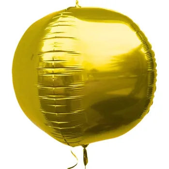 Balónek Fóliový balónek koule 60 palců zlatý