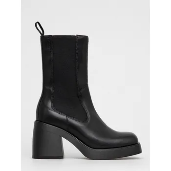 Dámská zimní obuv Kožené kotníkové boty Vagabond Shoemakers dámské, černá barva, na podpatku 5244.001.20 99X, EUR 41