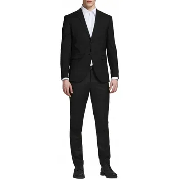 Pánský oblek Jack&Jones pánský oblek černý elegantní jednořadý velikost 52